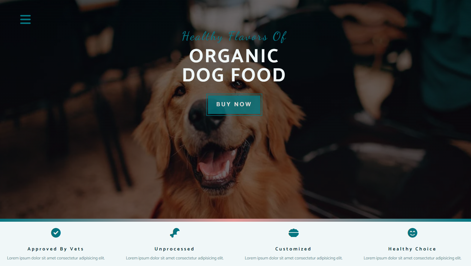 Landing Page - Dogs Food
